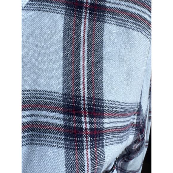 Rails Hunter Plaid Soft Flannel Cream Red Gray Medium Good - Picture 6 of 9